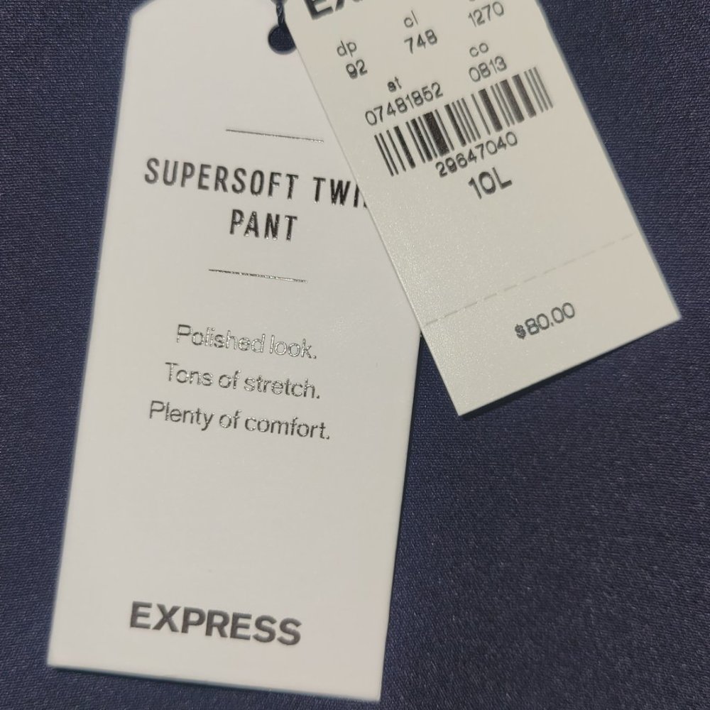 Express Supersoft Twill Slim High Rise - Picture 3 of 6